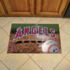 MLB - Los Angeles Angels Rubber Scraper Door Mat