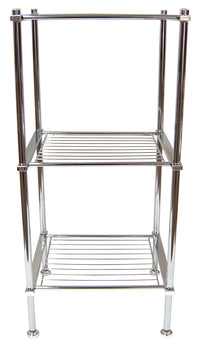 Organize It All 16983W 3 Tier Chrome Finish Metro Bath Shelf