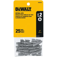 DeWalt Phillips #2 X 1 in. L Screwdriver Bit Heat-Treated Steel 25 pc