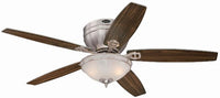 Westinghouse  Carolina  52 in. Brushed Nickel  Brown  Indoor  Ceiling Fan