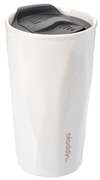 Aladdin 10-03079-023 10 Oz White Insulated Ceramic Travel Mug