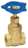 Threaded Gate Valve, Lead-Free Brass, 1/2-In.