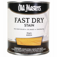 Old Masters Professional Semi-Transparent Maple Oil-Based Alkyd Fast Dry Wood Stain 1 qt (Pack of 4).