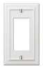 Amerelle Continental White 1 gang Die-Cast Metal Rocker Wall Plate 1 pk