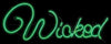 Gemmy  Light Glo  LED  Prelit Wicked Sign  Halloween Decor