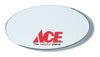 Ace Pin-On Name Badge Blank Badge, Oval Shape 3 In. W X 1.5 In. H (Pack of 10)