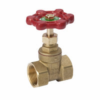 Threaded Gate Valve, Brass, 2-In.