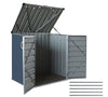 Build-Well 5 ft. x 3 ft. Metal Horizontal Storage Shed with Floor Kit