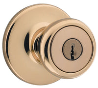 Kwikset 94002-825 Polished Brass 6 Keyed Alike Mobile Home Entry Knob