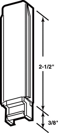 Prime-Line  White  Plastic  Guide  1 pk