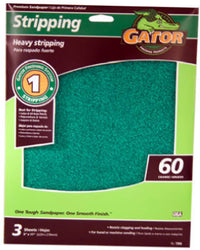 Sandpaper, 60-Grit, 9 x 11-In., 3-Ct.