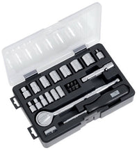 24-Pc. Metric Socket Set, 1/4 & 3/8-In. Drive