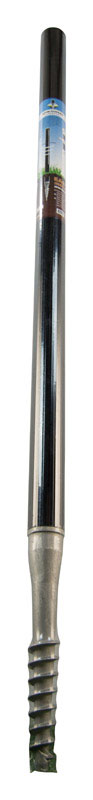 Spin-Digger  79 in. Black  Aluminum  Mailbox Post