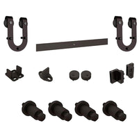 National Hardware  Oil Rubbed Bronze  Bronze  Steel  Sliding Door Hardware Kit  1 pk