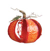 Celebrations  Small Metal Table Pumpkin  Fall Decoration  12 in. H x 12 in. W 1 pk (Pack of 4)