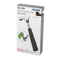 Barbuzzo Black/Silver Metal Manual Bottle Opener/Ice Crusher (Pack of 12)