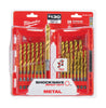 Milwaukee Shockwave Titanium Red Helix Drill Bit Set 29 pc