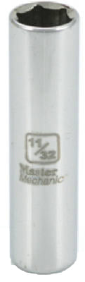 1/4-Inch Drive 11/32-Inch 6-Point Deep Socket