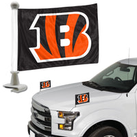 NFL - Cincinnati Bengals Ambassador Car Flags - 2 Pack