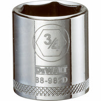 SAE Socket, Shallow, 6-Point, 3/4-In., 3/8-In. Drive