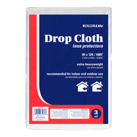 RollerLite 9 ft. W X 12 ft. L X 3 mil Plastic Drop Cloth 1 pk