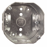 Steel City 22.5 cu in Octagon Galvanized Steel Electrical Ceiling Box Silver