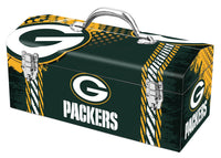 Sainty International Steel Green Bay Packers Lockable Art Deco Tool Box 33 lbs. Capacity 7.75 H in.