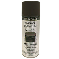 Premium Decor Spray Paint, Camouflage Flat Dark Brown, 12-oz.