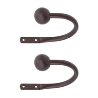 Kenney Bronze Brown Ball End Drapery Holdback 4.2 in. L