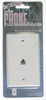 Leviton White 1 gang Nylon Telephone Wall Plate 1 pk