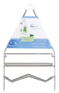 Zenna Home Bathstyles 17.75 in. H X 10 in. W X 3.75 in. L Chrome Silver Shower Caddy