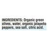 Mediterranean Organic Organic Stuffed Green Olives Jalapeno Peppers - Case of 12 - 8.5 OZ