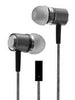 Sentry Gray Metal In-Line Mic 8 mm Driver 3.5 mm Plug Stereo Earbuds 4 ft. Cord