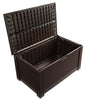 Rubbermaid Patio Chic 46 in. W X 29 in. D Brown Plastic Deck Box 93 gal