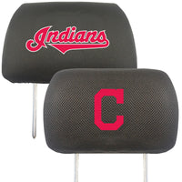 MLB - Cleveland Indians Embroidered Head Rest Cover Set - 2 Pieces