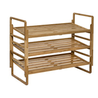 Honey Can Do  23 in. H x 13 in. W x 30.25 in. L Bamboo  3-Tier Rack  1 pk