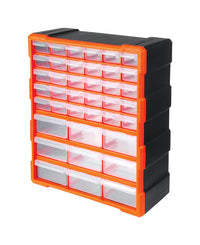 Tactix 6-1/4 in. W X 19 in. H Storage Bin Plastic 39 compartments Orange