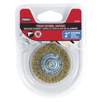 Mibro 2 in. Coarse Wire Wheel Brush Brass Coated Steel 4500 rpm 1 pc