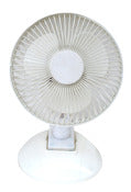 Cool Works F-0645 6 2-Speed White Table/Clip Combo Fan