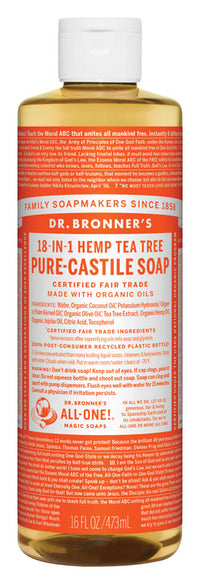 Dr. Bronner Organic Tea Tree Scent Shampoo and Body Wash 16 oz (Pack of 12).