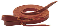 Horse Reins, Burnished Burgundy Latigo Leather, 5/8-In. x 7-Ft.