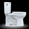 TOTO® Drake® II 1G® Two-Piece Elongated 1.0 GPF Universal Height Toilet with CEFIONTECT and SS124 SoftClose Seat, WASHLET+ Ready, Cotton White - MS454124CUFG#01