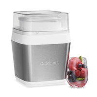 Cuisinart  Fruit Scoop  White  1-1/2 qt. Frozen Dessert Maker  12.6 in. H x 8.62 in. W x 8.62 in. L