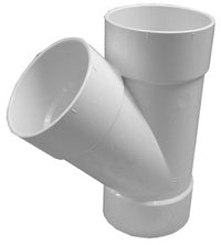 Schedule 40 PVC  Pipe Fittings, Wye, 3-In., Hub x Hub x Hub