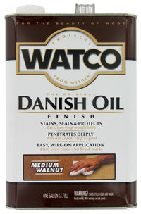 Watco 242222 1 Gallon Medium Walnut Danish Oil Finish (Pack of 2)