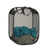 Honey-Can-Do Black Mesh Fabric Collapsible Pop-up Laundry Hamper