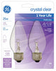 GE 25 watts F15 Decorative Incandescent Bulb E26 (Medium) Soft White 2 pk