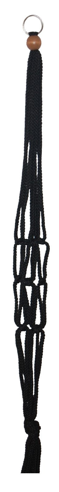 Primitive Planters 2015 36 Black Macramé Plant Hanger