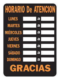 Hy-Ko Spanish Black Informational Sign 12 in. H x 9 in. W (Pack of 10)