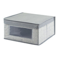 iDesign Gray Storage Box 6 in. H X 11.25 in. W X 11.5 in. D